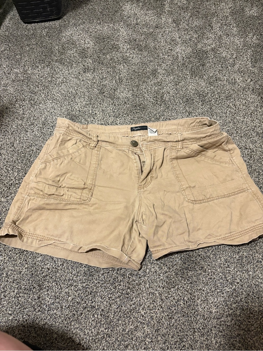 Women's Casual Khaki Utility Shorts